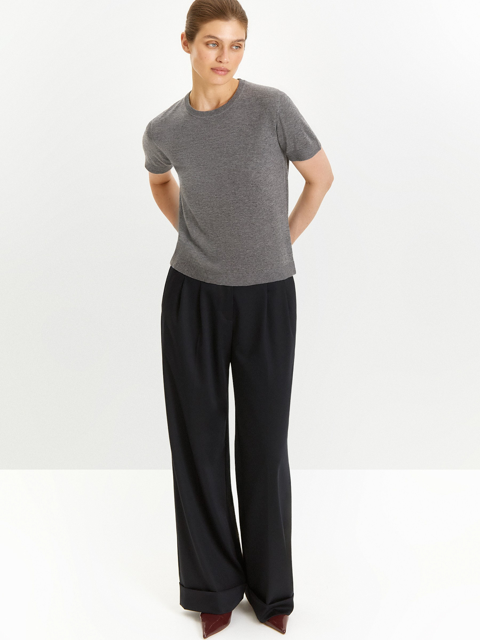 Брюки широкого кроя